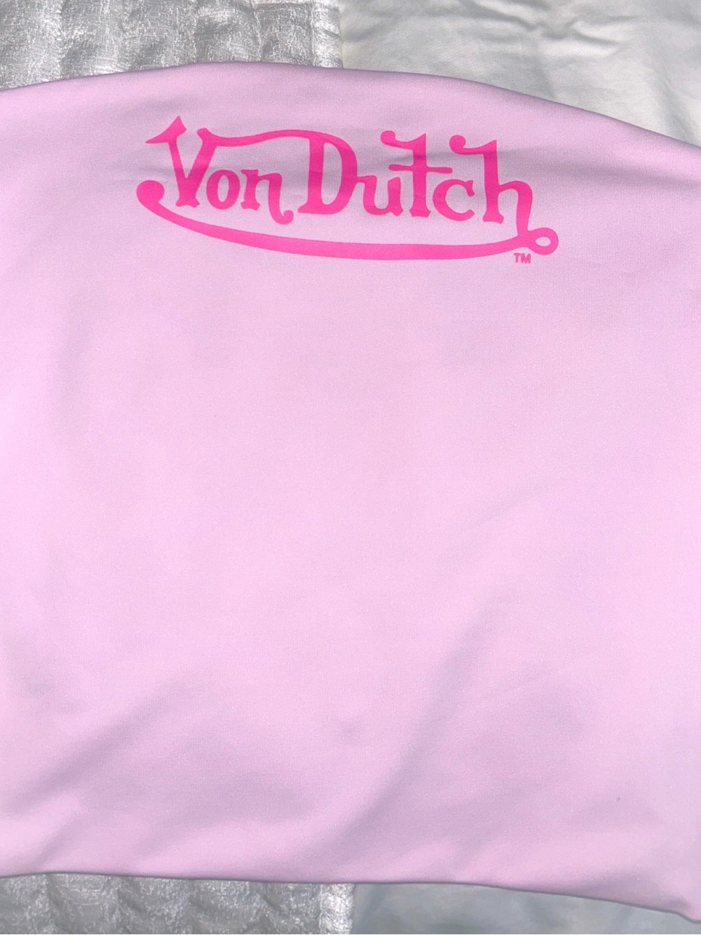 Von Dutch Pink Logo tube Top